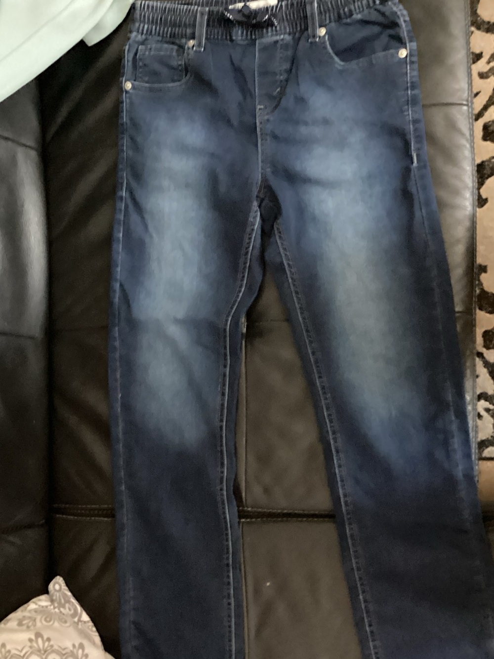 Signature by Levi Strauss Boys Slim Jeans in Dark Blue Fade with draw string